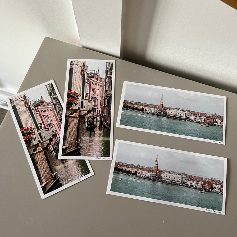 Brand new postcards from Venice, Italy